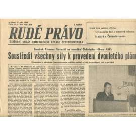 Rudé právo, číslo 224 (27.9.1946). Ústřední orgán Komunistické strany Československa (noviny)