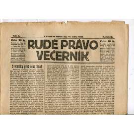 Rudé právo - večerník, ročník III., číslo 9. (12.1.1922). 1. republika, noviny