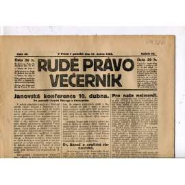 Rudé právo - večerník, ročník III., číslo 48. (27.2.1922). 1. republika, noviny