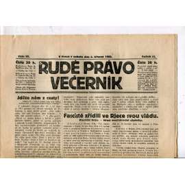 Rudé právo - večerník, ročník III., číslo 53. (4.3.1922). 1. republika, noviny