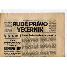 Rudé právo - večerník, ročník III., číslo 82. (8.4.1922). 1. republika, noviny