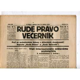 Rudé právo - večerník, ročník III., číslo 88. (15.4.1922). 1. republika, noviny