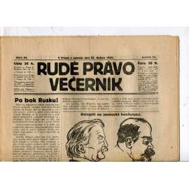 Rudé právo - večerník, ročník III., číslo 93. (22.4.1922). 1. republika, noviny