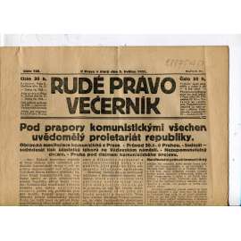 Rudé právo - večerník, ročník III., číslo 100. (2.5.1922). 1. republika, noviny