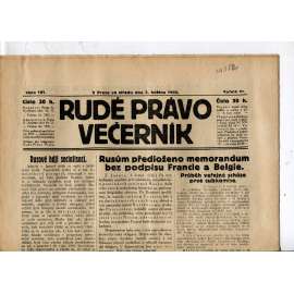 Rudé právo - večerník, ročník III., číslo 101. (3.5.1922). 1. republika, noviny