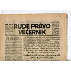 Rudé právo - večerník, ročník III., číslo 107. (10.5.1922). 1. republika, noviny