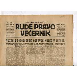 Rudé právo - večerník, ročník III., číslo 109. (12.5.1922). 1. republika, noviny
