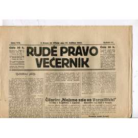 Rudé právo - večerník, ročník III., číslo 113. (17.5.1922). 1. republika, noviny