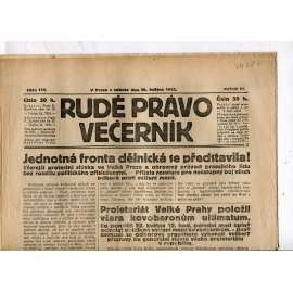 Rudé právo - večerník, ročník III., číslo 115. (20.5.1922). 1. republika, noviny
