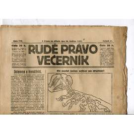 Rudé právo - večerník, ročník III., číslo 118. (24.5.1922). 1. republika, noviny