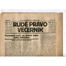 Rudé právo - večerník, ročník III., číslo 123. (31.5.1922). 1. republika, noviny