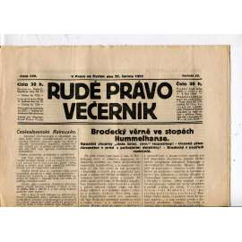 Rudé právo - večerník, ročník III., číslo 140. (22.6.1922). 1. republika, noviny