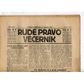 Rudé právo - večerník, ročník III., číslo 160. (18.7.1922). 1. republika, noviny
