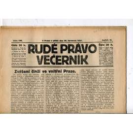 Rudé právo - večerník, ročník III., číslo 169. (28.7.1922). 1. republika, noviny