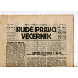 Rudé právo - večerník, ročník III., číslo 173. (2.8.1922). 1. republika, noviny