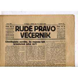 Rudé právo - večerník, ročník III., číslo 181. (11.8.1922). 1. republika, noviny