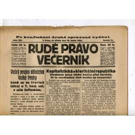 Rudé právo - večerník, ročník III., číslo 184. (16.8.1922). 1. republika, noviny