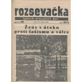 Rozsevačka, ročník X., číslo 12/1935. Týdeník pracujících žen (časopis, 1. republika, noviny)