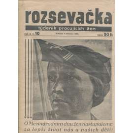 Rozsevačka, ročník X., číslo 10/1935. Týdeník pracujících žen (časopis, 1. republika, noviny)