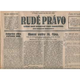 Rudé právo, ročník VIII., číslo 226. (23.9.1927). Ústřední orgán Komunistické strany Československa (1. republika, noviny)
