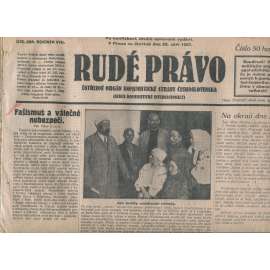 Rudé právo, ročník VIII., číslo 225. (22.9.1927). Ústřední orgán Komunistické strany Československa (1. republika, noviny)