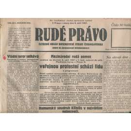 Rudé právo, ročník VIII., číslo 211. (6.9.1927). Ústřední orgán Komunistické strany Československa (1. republika, noviny)