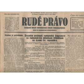 Rudé právo, ročník VIII., číslo 209. (3.9.1927). Ústřední orgán Komunistické strany Československa (1. republika, noviny)