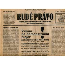 Rudé právo, ročník VIII., číslo 236. (5.10.1927). Ústřední orgán Komunistické strany Československa (1. republika, noviny)