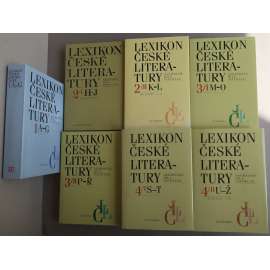 Lexikon české literatury KOMPLET 7 sv. [slovník českých spisovatelů do r.1945, encyklopedie, osobnosti, soupis díla, bibliografie, básníci, próza, divadlo, literární kritika, historie, instituce, nakladatelství, starší česká literatura, národní obrození]