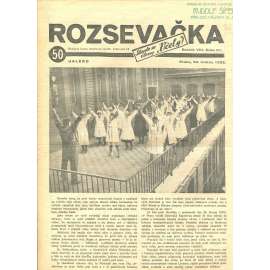 Rozsevačka, ročník VIII., číslo 21/1933 (časopis, 1. republika, noviny)