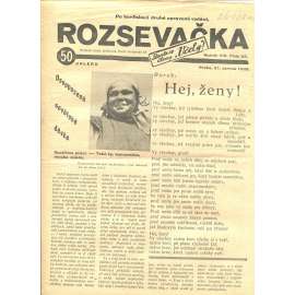 Rozsevačka, ročník VIII., číslo 25/1933 (časopis, 1. republika, noviny)