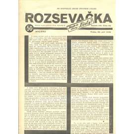 Rozsevačka, ročník VIII., číslo 38/1933 (časopis, 1. republika, noviny)