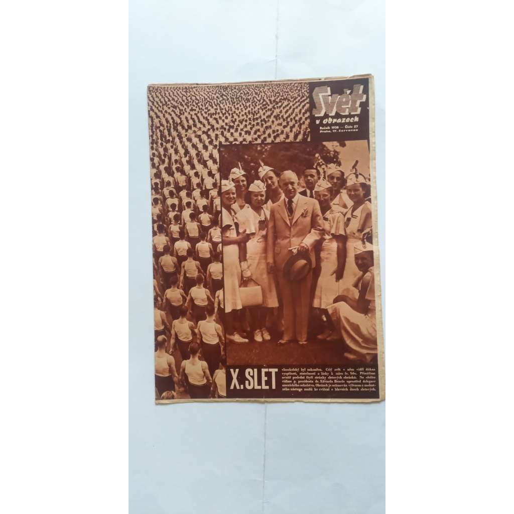 Svět v obrazech, číslo 27/1938 (Časopis, noviny)