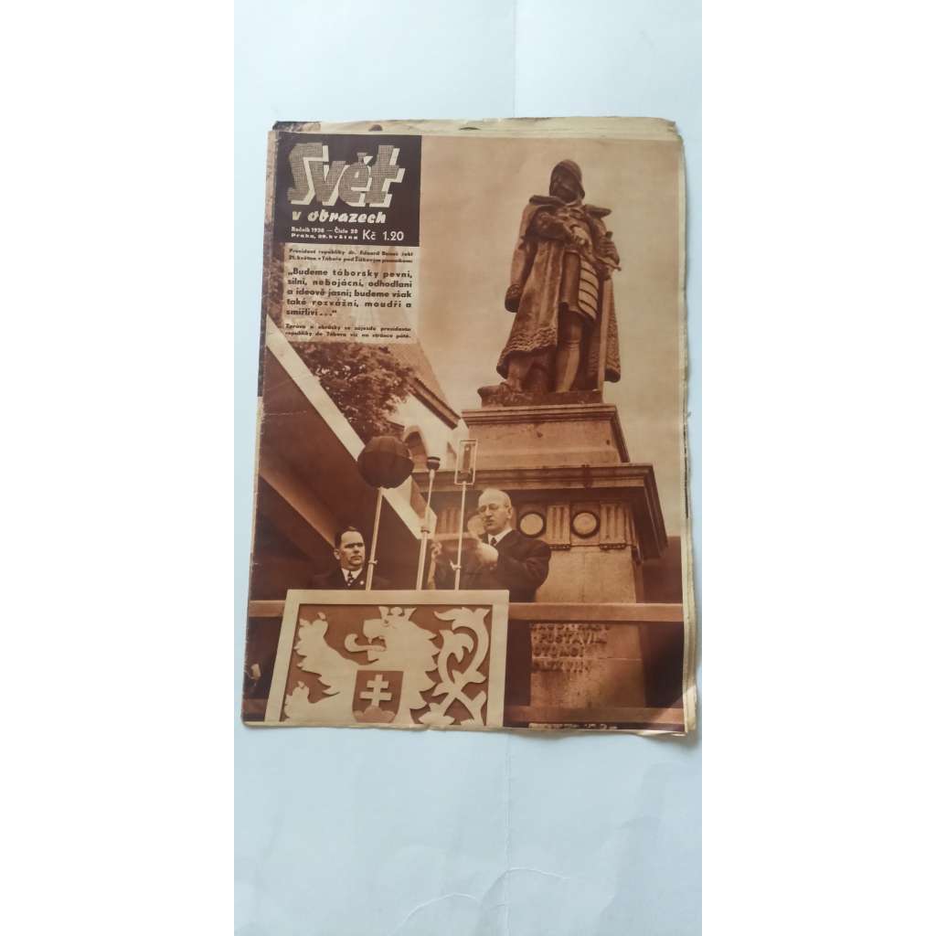 Svět v obrazech, číslo 20/1938 (Časopis, noviny)
