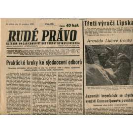 Rudé právo, číslo 292. Ústřední orgán Komunistické strany Československa (16.12.1936) - staré noviny, 1. republika