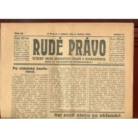 Rudé právo, ročník V., číslo 82/1924. Ústřední orgán Komunistické strany v Československu (staré noviny, 1. republika)