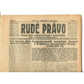 Rudé právo, ročník V., číslo 6/1924. Ústřední orgán Komunistické strany v Československu (staré noviny, 1. republika)