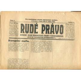 Rudé právo, ročník V., číslo 7/1924. Ústřední orgán Komunistické strany v Československu (staré noviny, 1. republika)