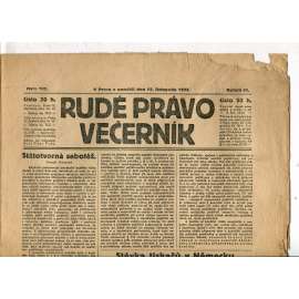 Rudé právo Večerník, ročník IV., číslo 257/1923 (staré noviny) - [komunisté, komunismus]