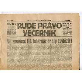 Rudé právo Večerník, ročník II., číslo 109/1921 (staré noviny) - [komunisté, komunismus]
