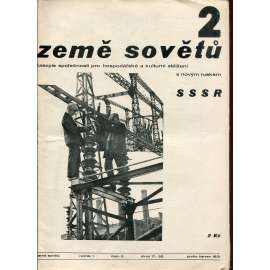 Země sovětů, ročník I., číslo 2./1931. Časopis společnosti pro hospodářské a kulturní sblížení s novým Ruskem SSSR (1. republika, noviny)