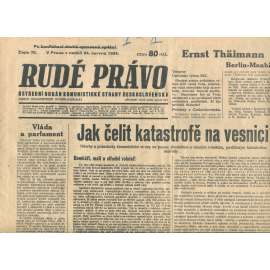 Rudé právo, číslo 70/1934 (1. republika, staré noviny) - [komunisté, komunismus]