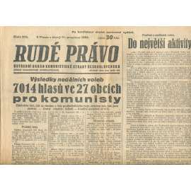 Rudé právo, číslo 213/1934 (1. republika, staré noviny) - [komunisté, komunismus]