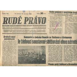 Rudé právo, číslo 136/1935 (1. republika, staré noviny) - [komunisté, komunismus]