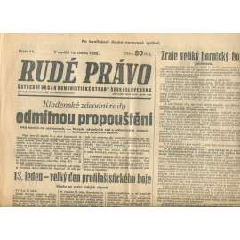 Rudé právo, číslo 11/1935 (1. republika, staré noviny) - [komunisté, komunismus]
