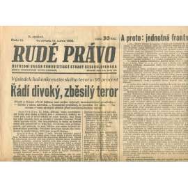 Rudé právo, číslo 13/1935 (1. republika, staré noviny) - [komunisté, komunismus]