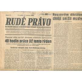 Rudé právo, číslo 41/1935 (1. republika, staré noviny) - [komunisté, komunismus]