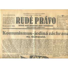 Rudé právo, ročník XII., číslo 78/1931 (1. republika, staré noviny) - [komunisté, komunismus]