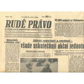 Rudé právo, číslo 198/1935 (1. republika, staré noviny) - [komunisté, komunismus]