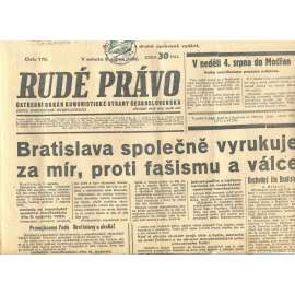 Rudé právo, číslo 179/1935 (1. republika, staré noviny) - [komunisté, komunismus]
